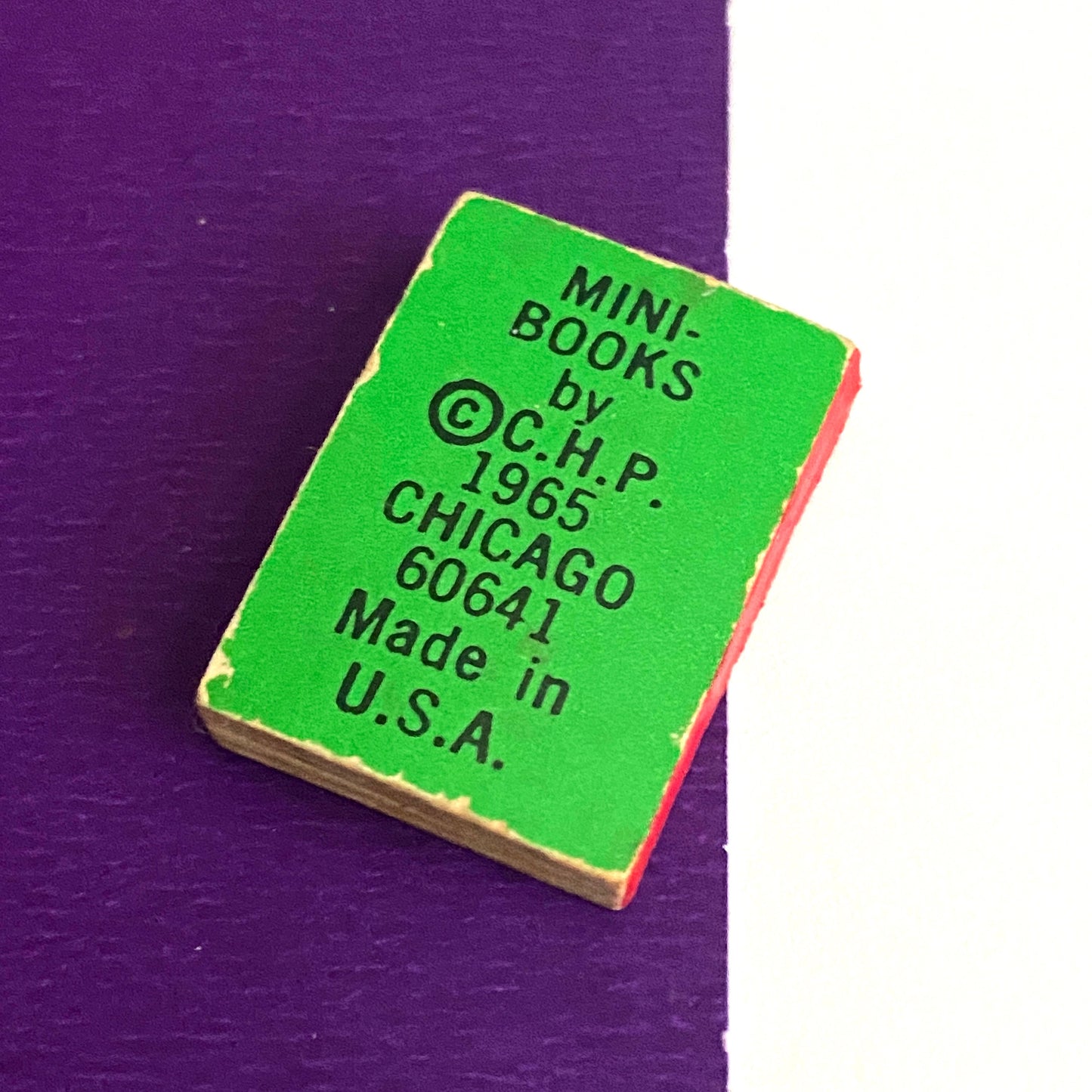 Vintage Tiny Tales Mini Books Green Comic 1965 ~ Gumball Prize