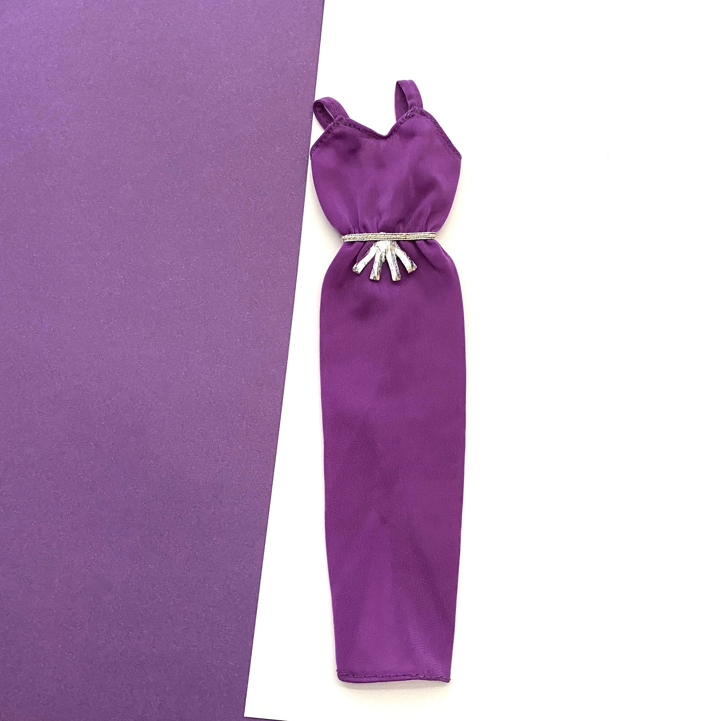 Vintage 1980 Barbie Best Buy Purple Dress #1470