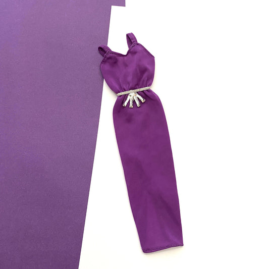 Vintage 1980 Barbie Best Buy Purple Dress #1470