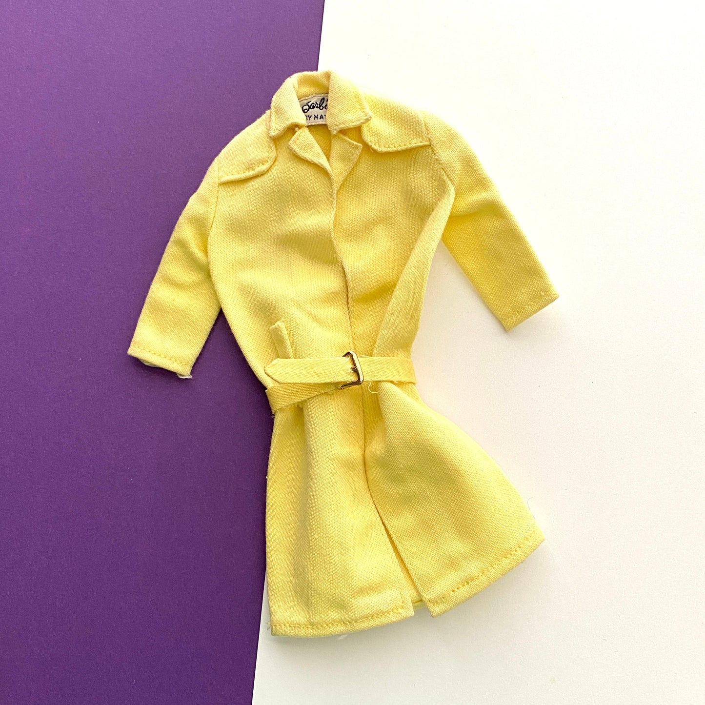 Vintage Barbie Yellow Raincoat with Belt Stormy Weather #949