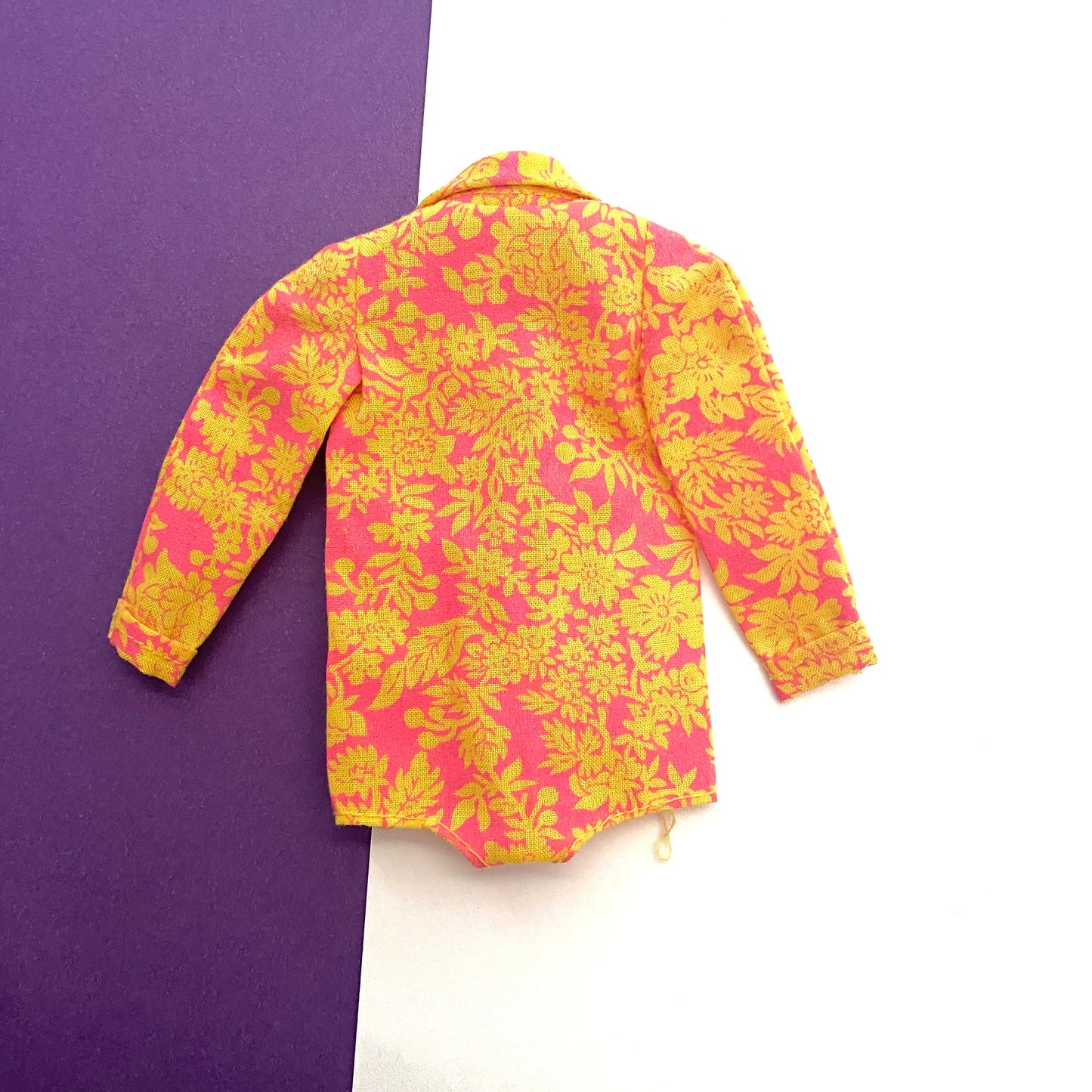 Vintage Francie Pink & Yellow Blouse Somethin Else Blouse #1219