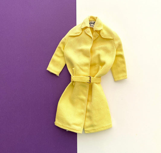 Vintage Barbie Yellow Raincoat with Belt Stormy Weather #949