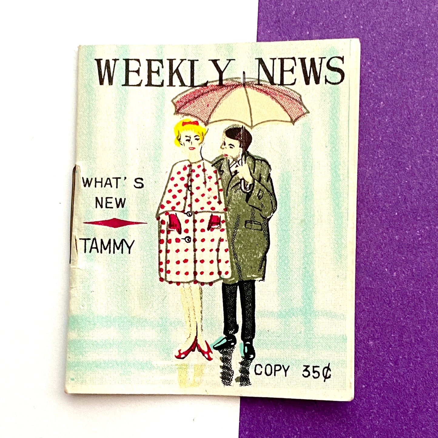 Vintage Tammy Doll Magazine "Weekly News" Pizza Party #9115