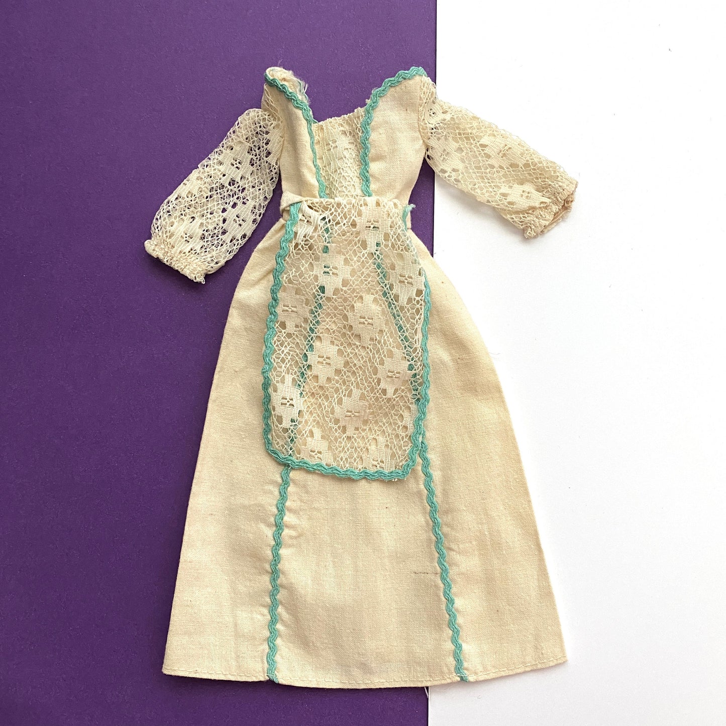 Vintage Barbie, Kelley, PJ Best Buy Dress  #7824 Muslin Peasant Dress & Apron, 1972