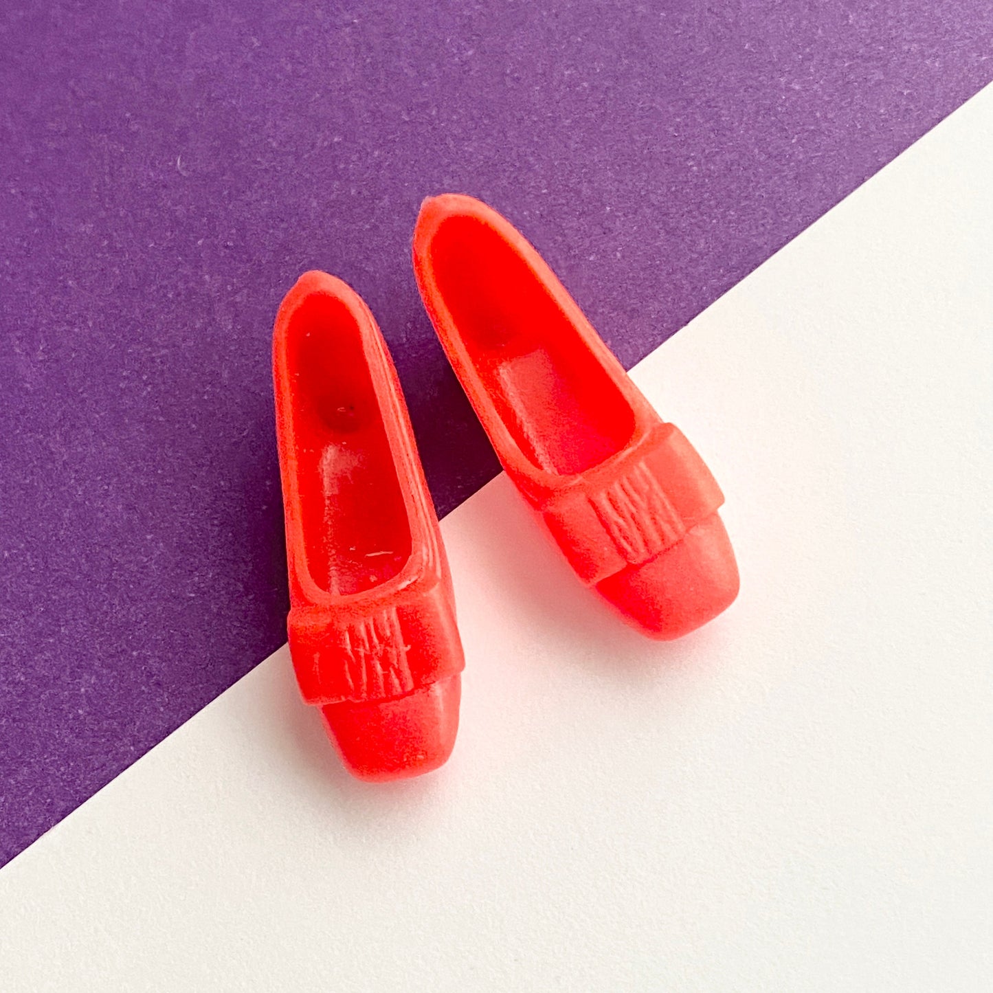 Vintage Barbie Francie Orange Bow Shoes Mini-Chex #1209 All That Jazz #1848