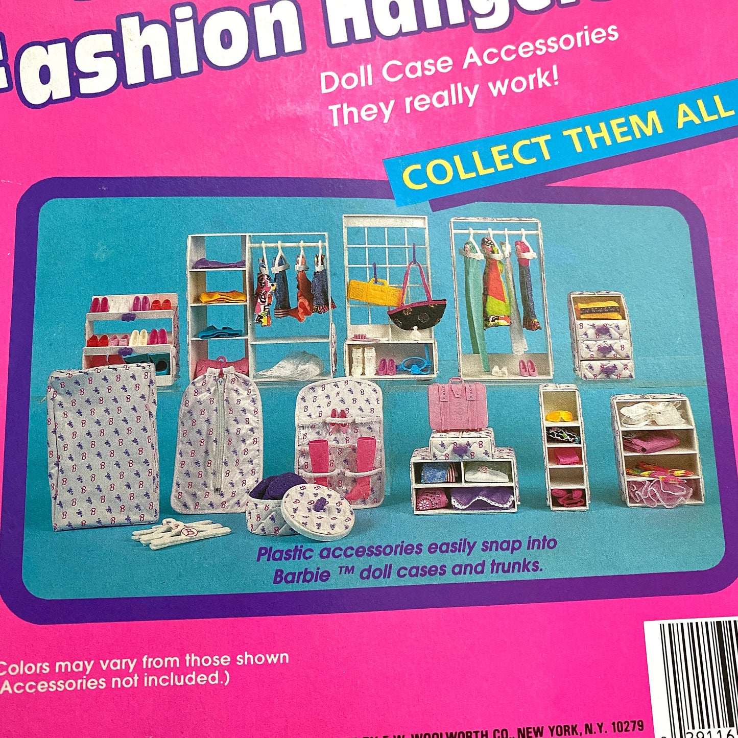 90's Barbie Snap 'n Store Fashion Hangers in Original Box, 1992