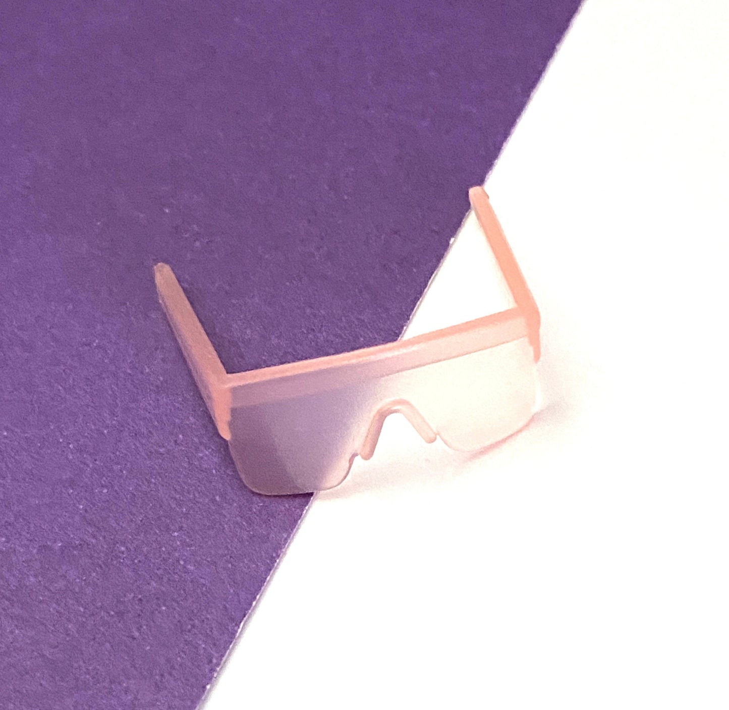 1980s Barbie Sunglasses Large Block Frame Light Pink