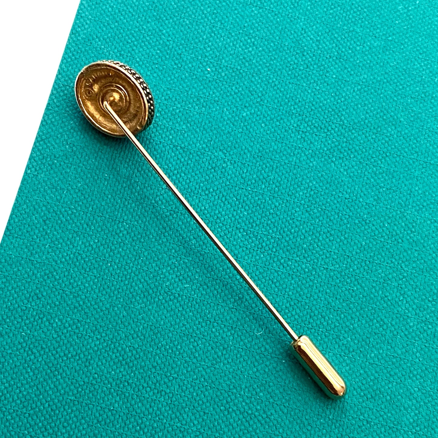 Vintage Avon Stick Pin Gold Tone Faux Pearl Accent