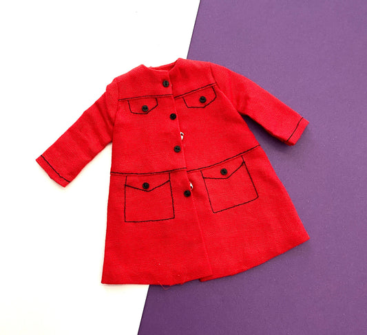 Vintage Tammy Doll Spring Topper Red Coat #9062