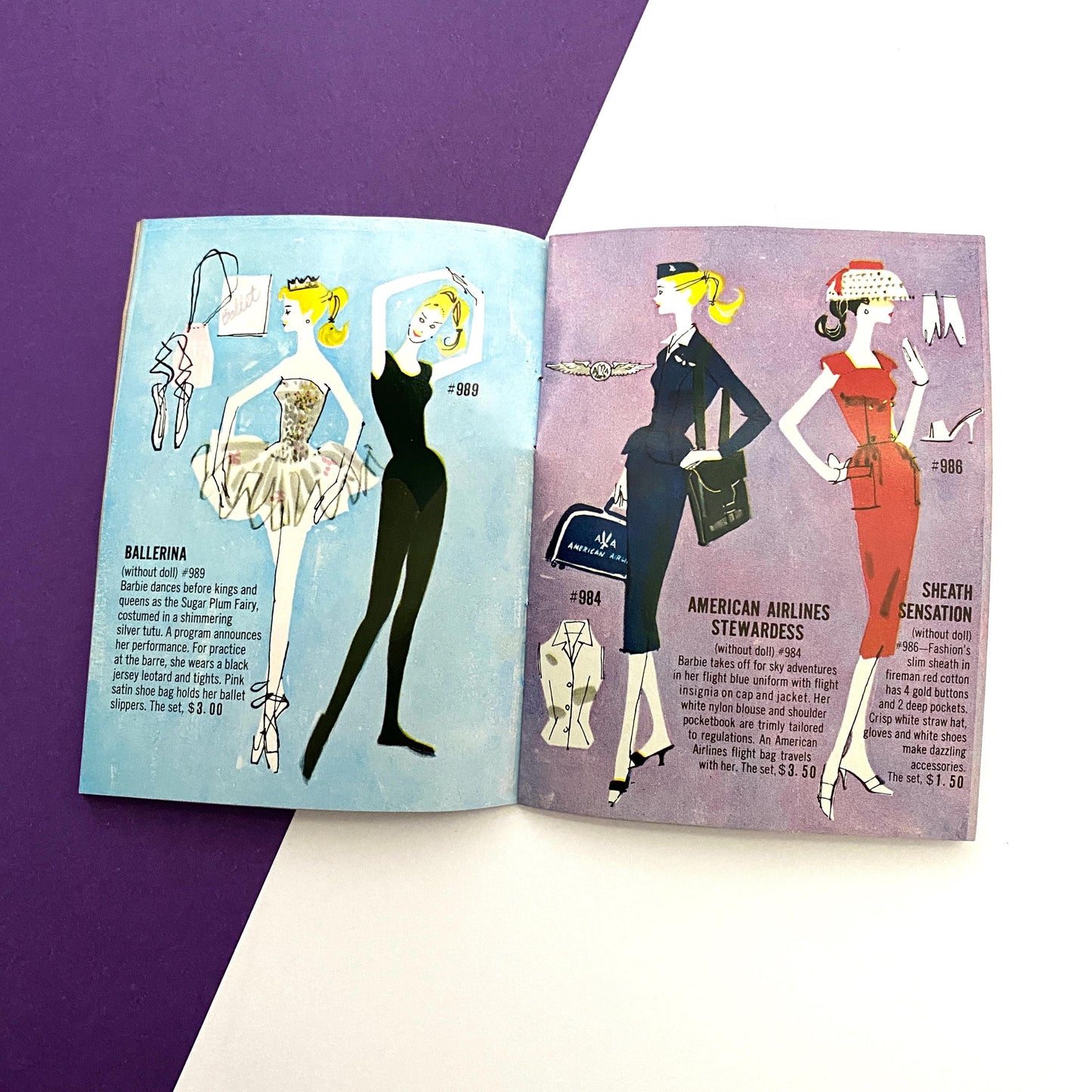 Vintage Barbie Midge Ken Fashion Booklet Brochure 1962 (Light Blue Booklet)