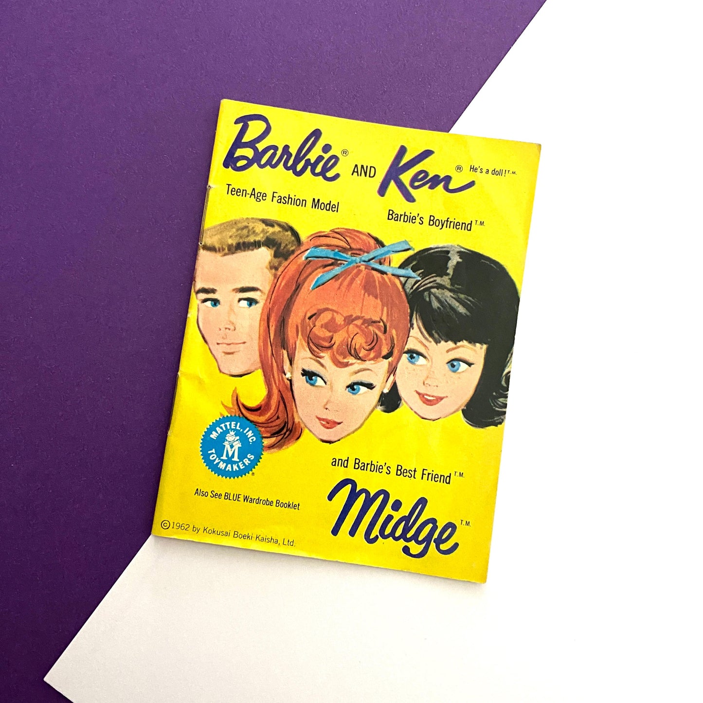 Vintage Barbie Midge Ken Fashion Booklet Brochure 1962