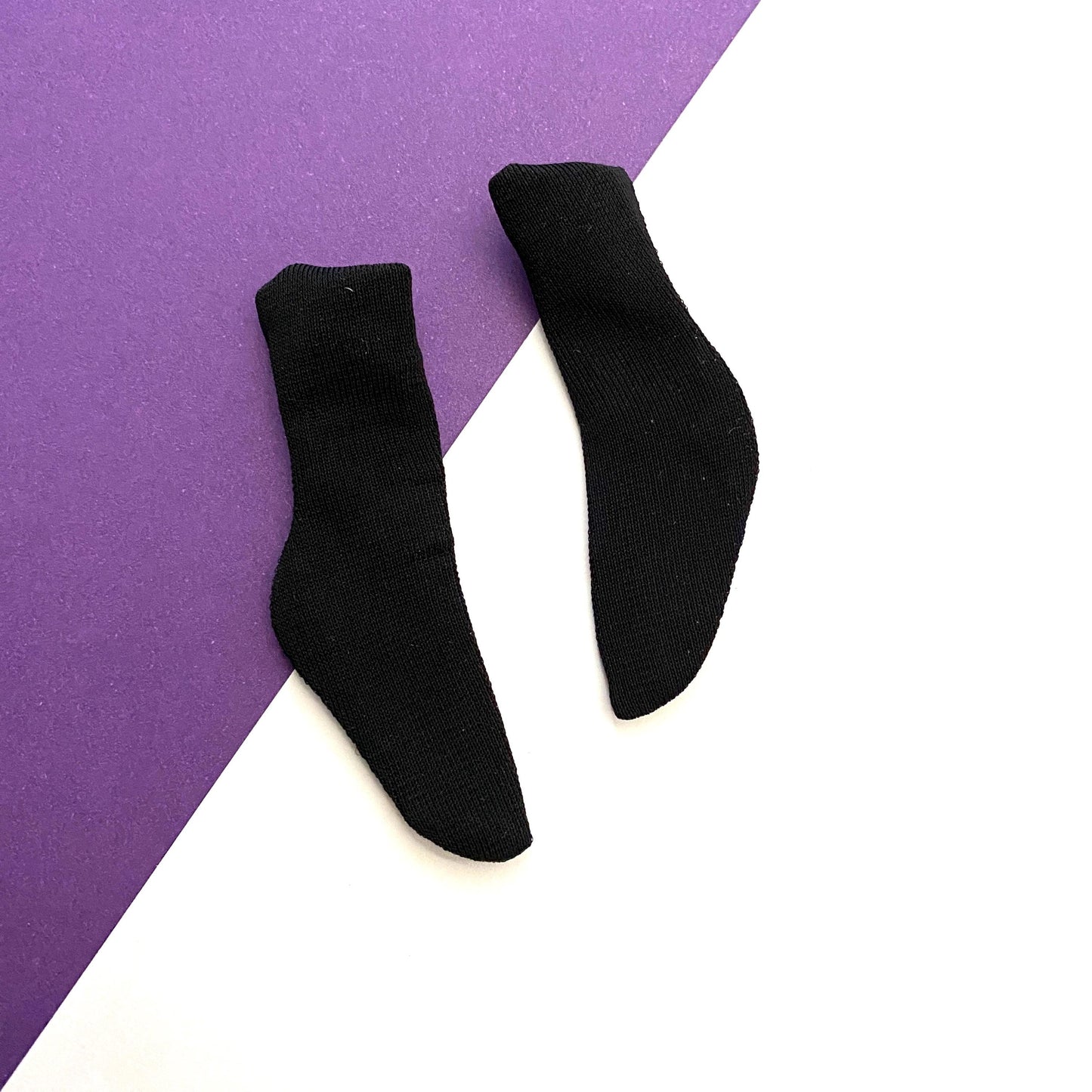 Vintage Ken Tuxedo Socks Black Dress Socks #787 - 1960s