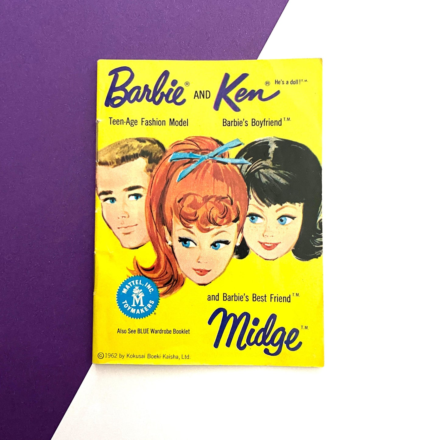 Vintage Barbie Midge Ken Fashion Booklet Brochure 1962