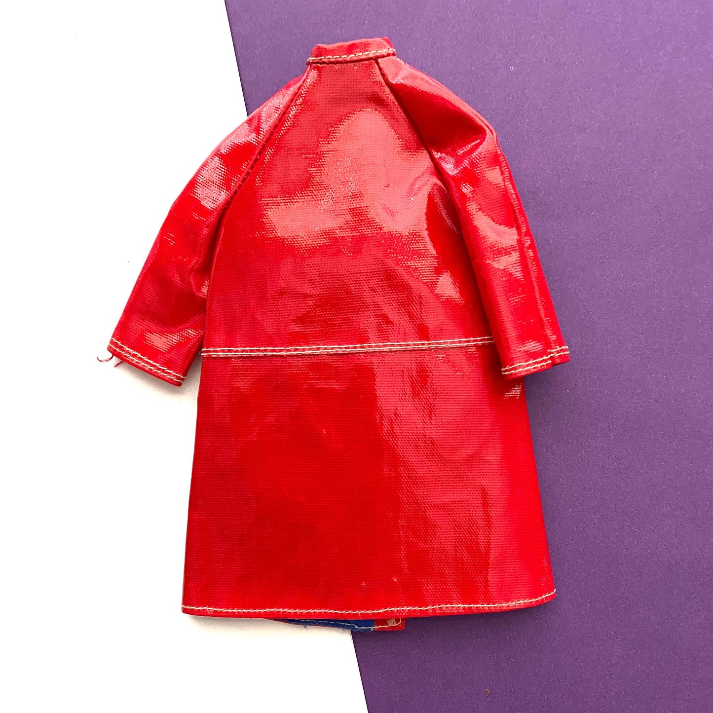 Vintage Barbie Red Raincoat Jacket Fashion Shiner #1681