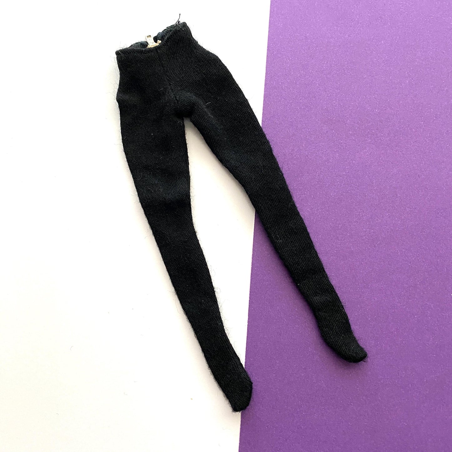 Vintage Barbie Winter Holiday Black Pants Leggings #975