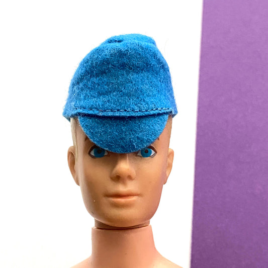 Vintage Ken Doll Shoes Ken in Holland Blue Hat Cap #0777