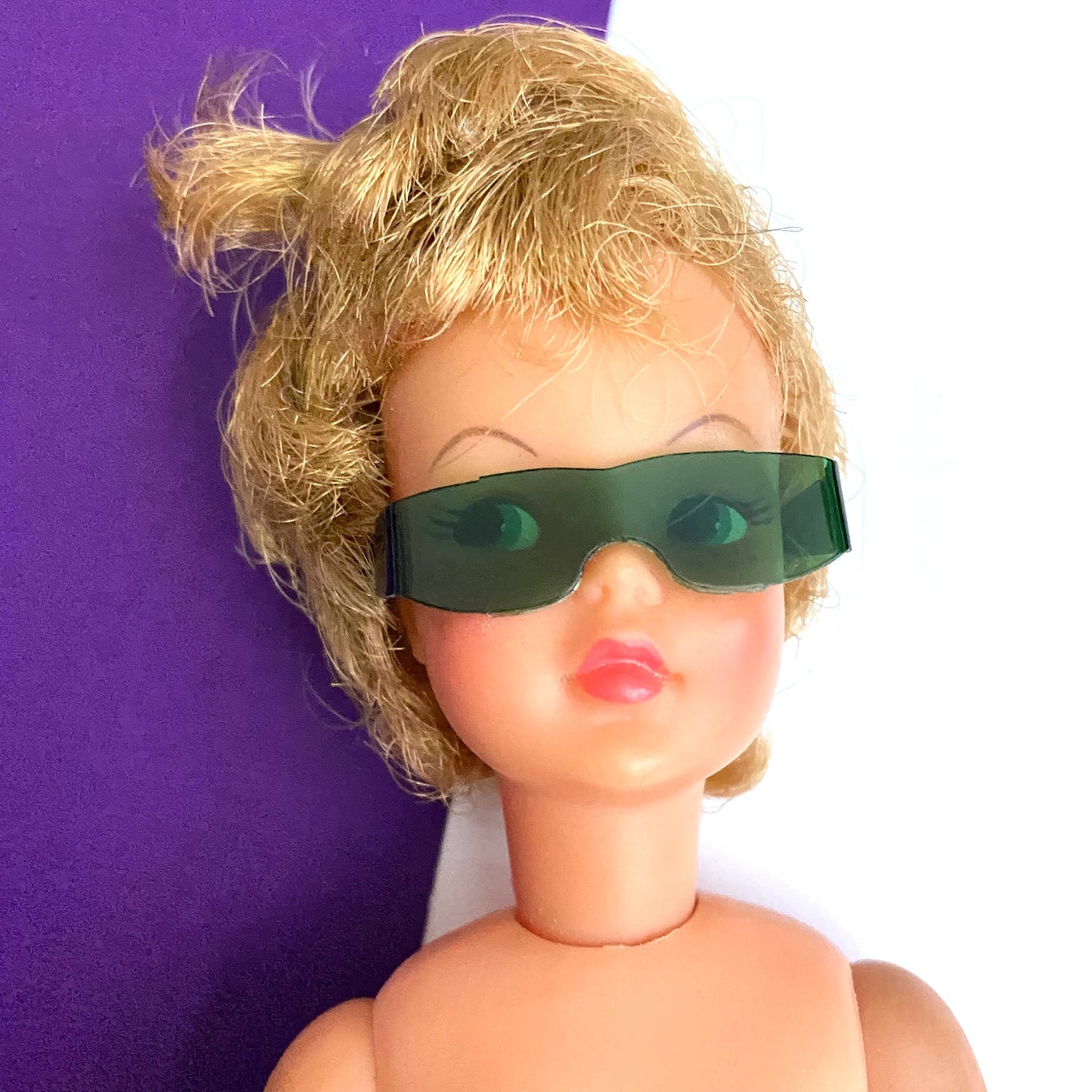 Vintage Ideal Pepper Doll Sun 'N Surf Green Sunglasses #9321-1 - Extremely HTF